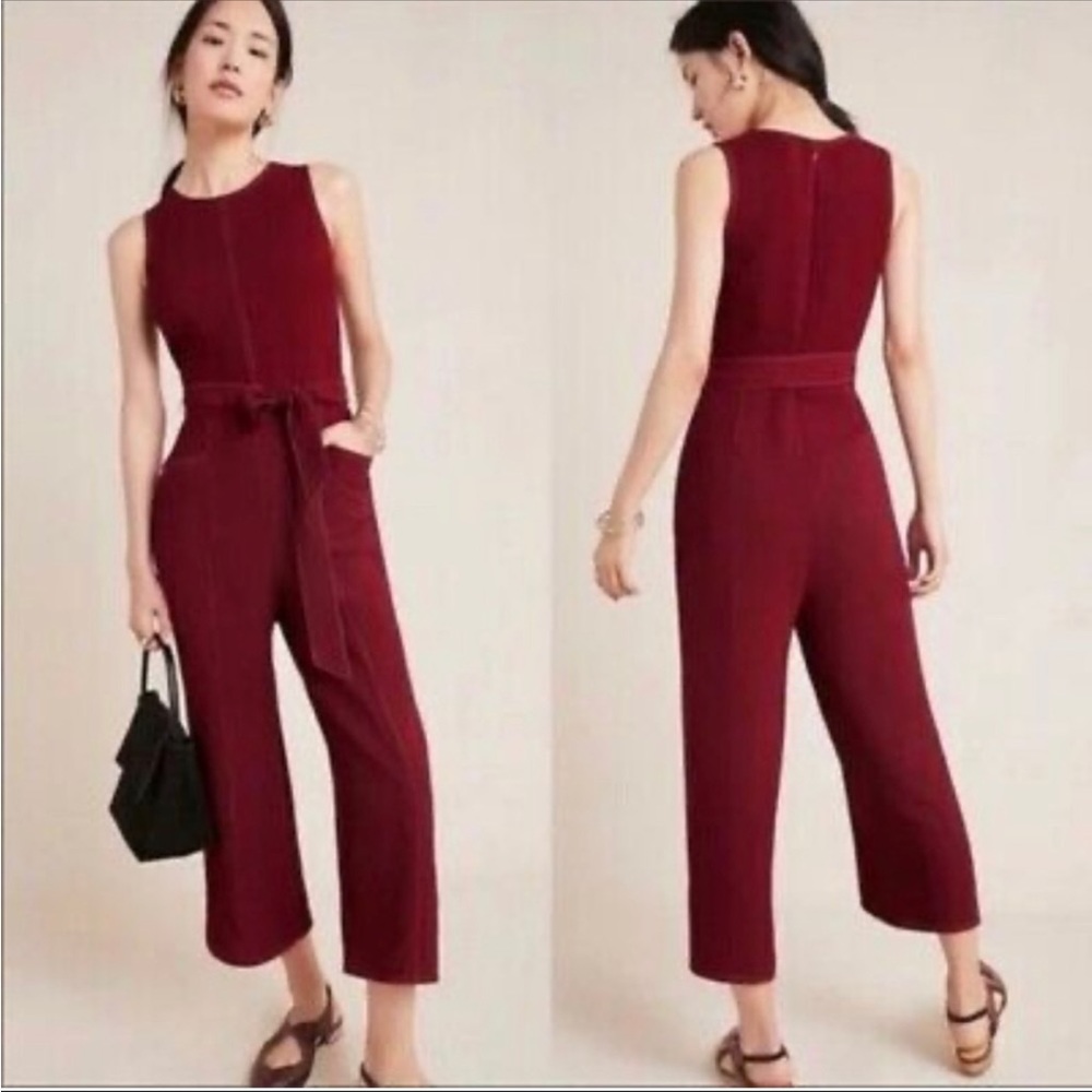 Burgundy jumpsuit